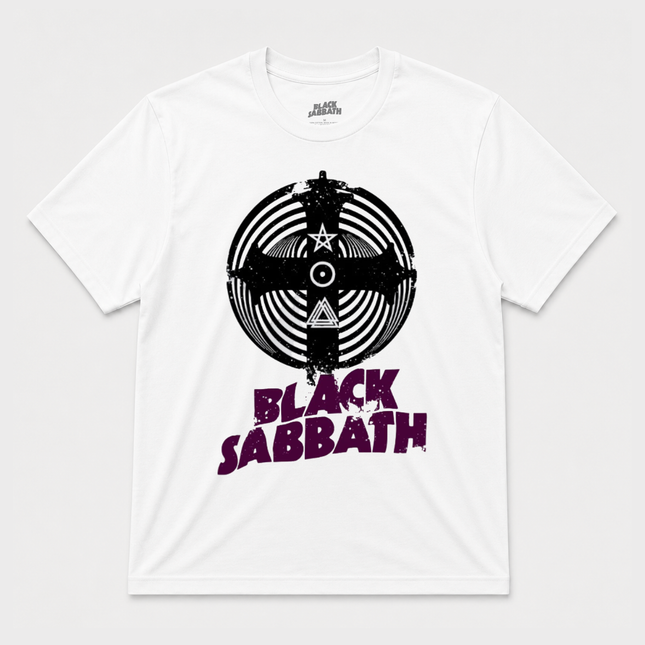 Black Sabbath Cross Symbol Graphic T Shirt