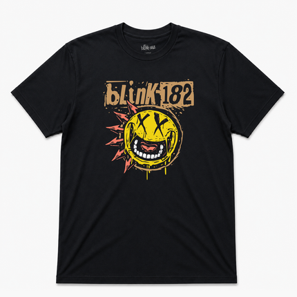 Blink 182 Similing Face Graphic T Shirt
