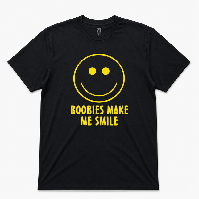Boobies Make Me Smile Graphic T shirt