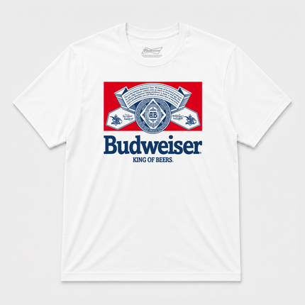Budweiser King Of Beers Graphic T shirt White