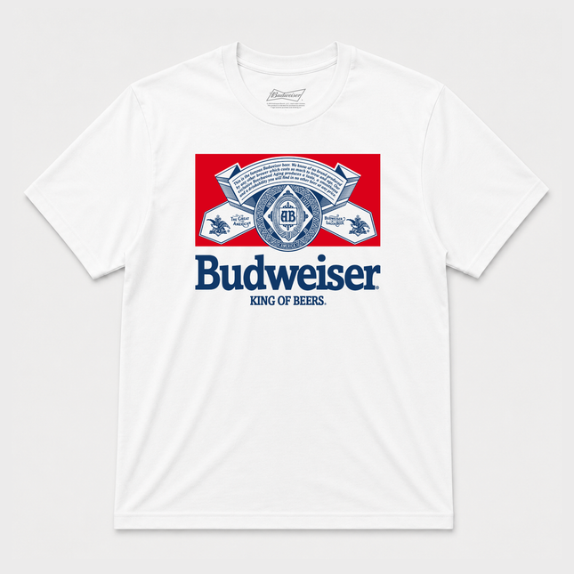 Budweiser King Of Beers Graphic T shirt White