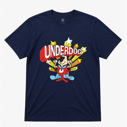 Cartoon Network Under Dog Navy Graphic T shirt