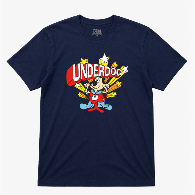 Cartoon Network Under Dog Navy Graphic T shirt