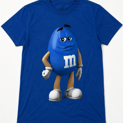 M & M BLUE Graphic T shirt