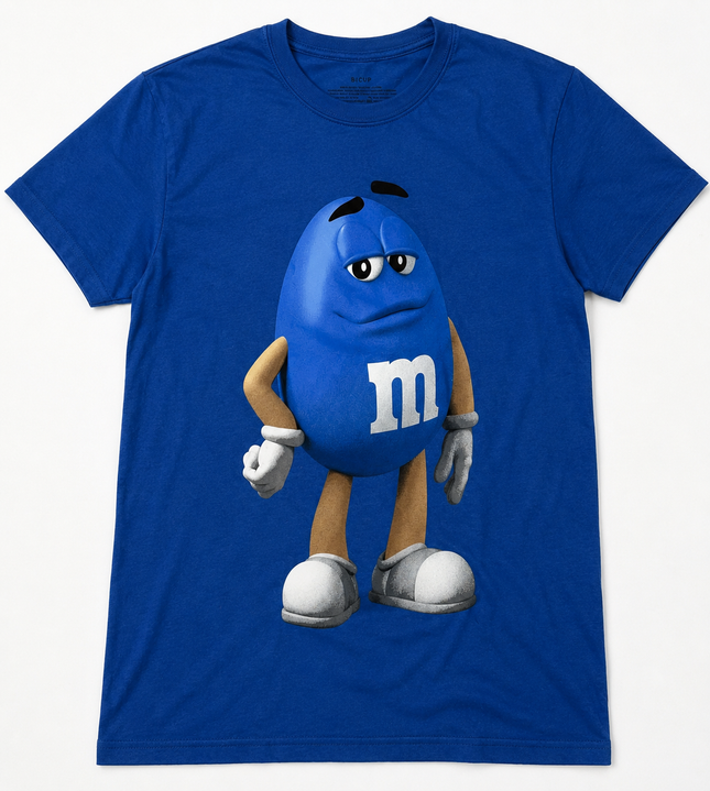 M & M BLUE Graphic T shirt