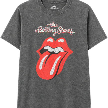 Rolling Stones Vintage Wash Logo T shirt
