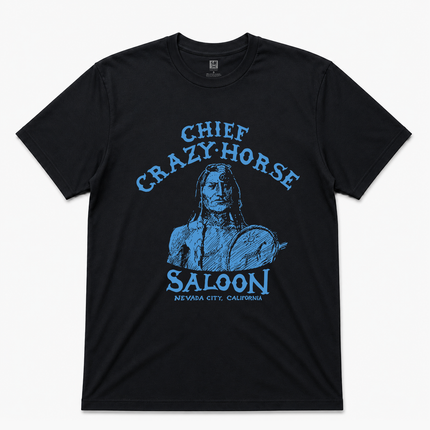 Chief Crazy Horse Saloon Navada City California Graphic T shirt