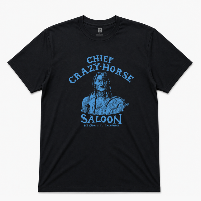 Chief Crazy Horse Saloon Navada City California Graphic T shirt