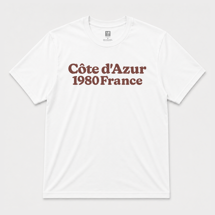 Côte d_Azur 1980 France Graphic T shirt
