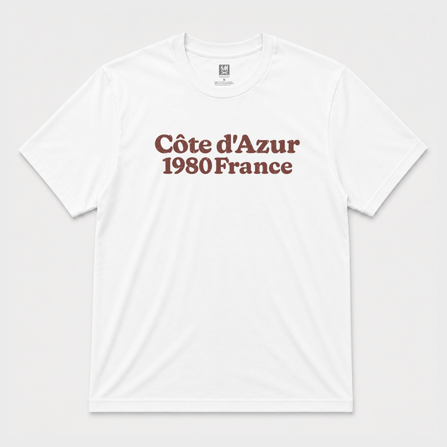 Côte d_Azur 1980 France Graphic T shirt