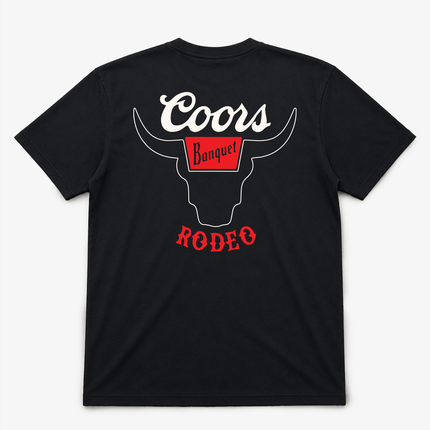 Coors Banquet Rodeo Official Black Bull T Shirt
