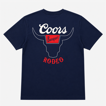 Coors Banquet Black Bull T Shirt Navy