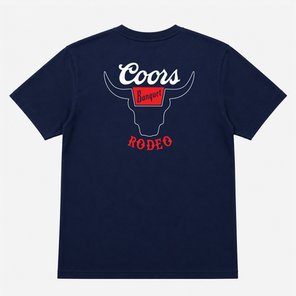 Coors Banquet Black Bull T Shirt Navy
