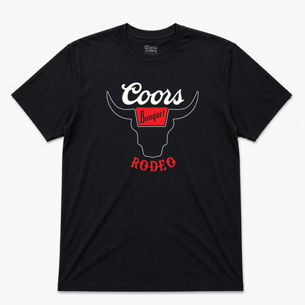 Coors Banquet Rodeo Official Black Bull T Shirt
