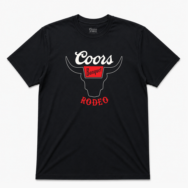 Coors Banquet Rodeo Official Black Bull T Shirt