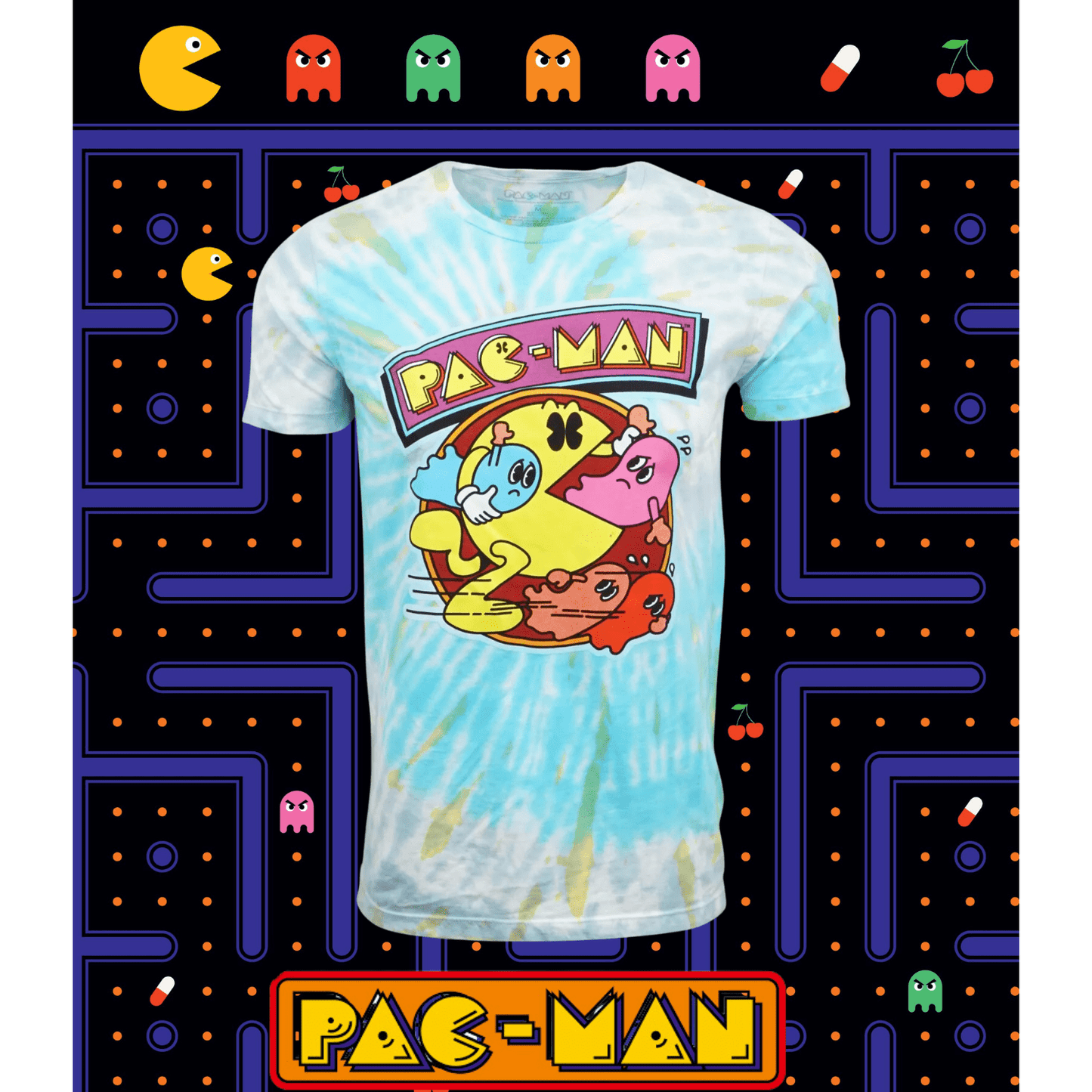 Pacman Gaming Tie Dye Tee