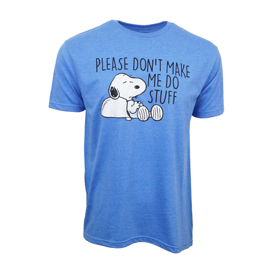 Peanuts Please Dont Make Me Do Stuff T shirt