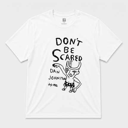 Daniel Johnston 'Dont Be Scared' Graphic White T Shirt
