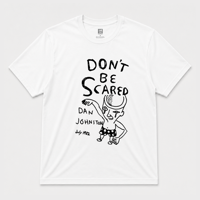 Daniel Johnston 'Dont Be Scared' Graphic White T Shirt