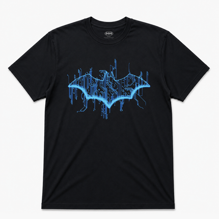 Dc Men's Batman Digital Bat Logo  T Shirt