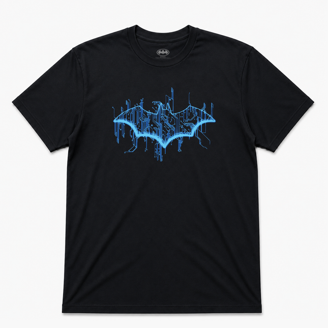 Dc Men's Batman Digital Bat Logo  T Shirt