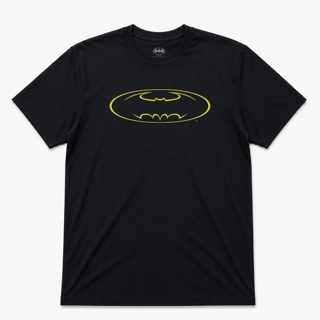 Dc Men's Batman Outline Logo  T Shirt