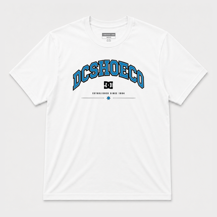 Dc Shoes Co Established White  Ss T Shirt