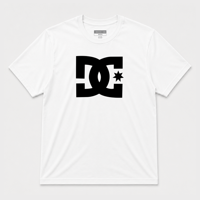 Dc Shoes Star Logo White Ss T Shirt