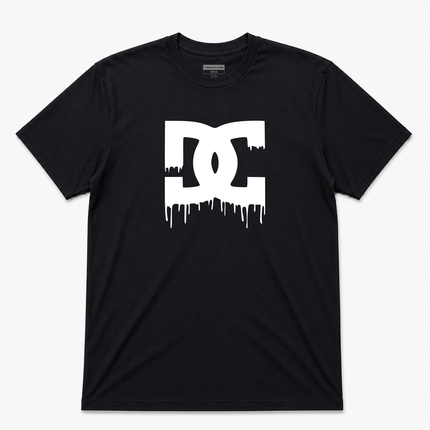 Dc Shoes Star Drip Logo Ss T Shirt White Logo
