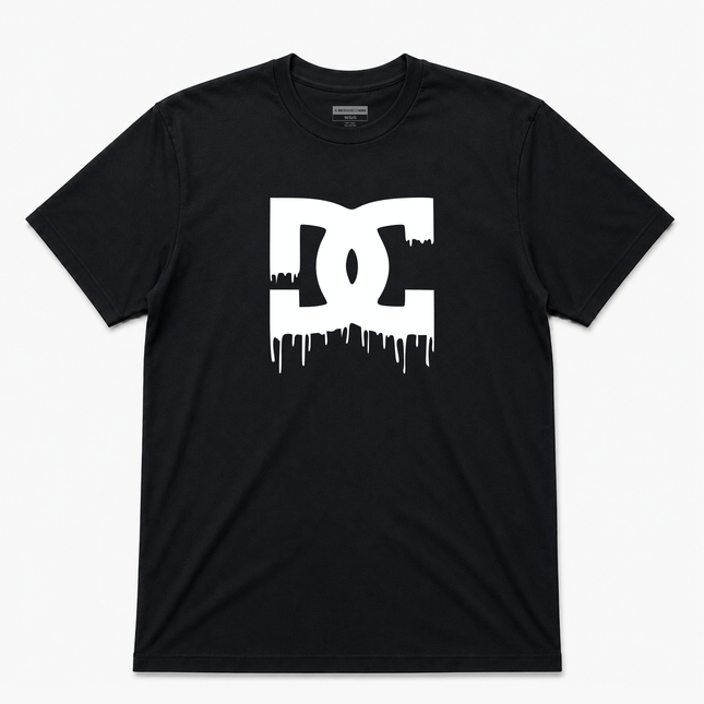 Dc Shoes Star Drip Logo Ss T Shirt White Logo