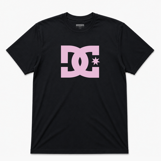 Dc Shoes Star Pink Logo Ss T Shirt