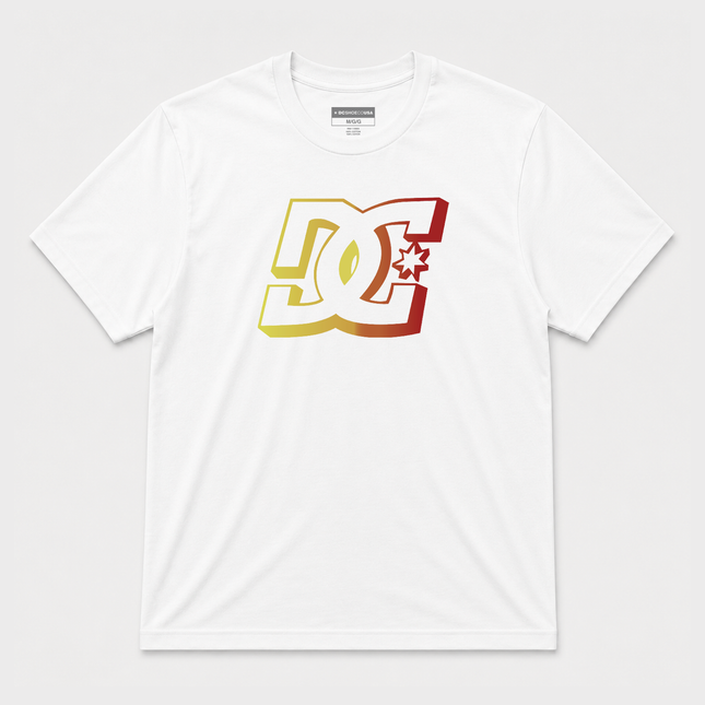 Dc Shoes Tone Logo White Ss T Shirt