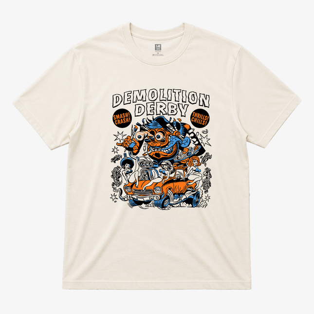 Demolition Derby Smash Crash Thrills Chills Graphic T Shirt