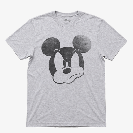 Disney Mad Mickey Gray Short Sleeves T Shirt