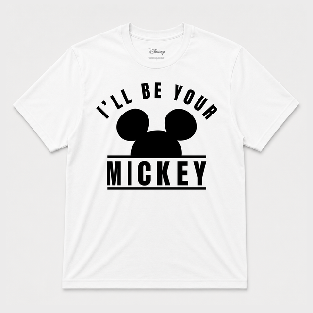 Disney Mens I'll Be Your Mickey White T Shirt