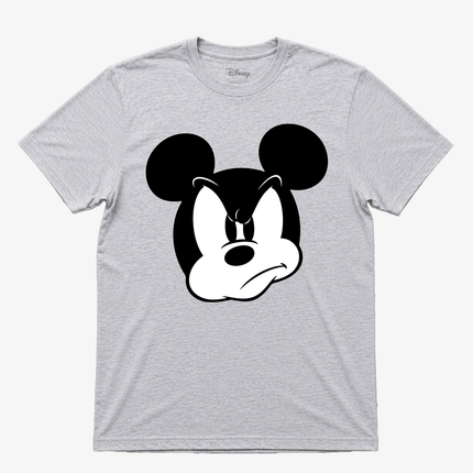 Disney Mens Mad Mickey Heather Gray T Shirt