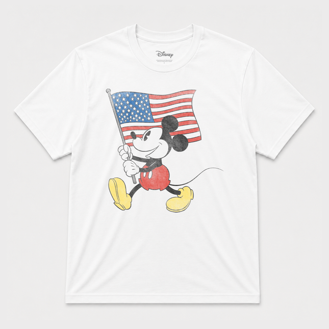 Disney Mickey Flag Graphic T Shirt