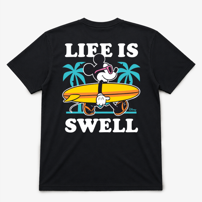 Disney Mickey Mouse Life Is Swell Short Sleeves T Shirt