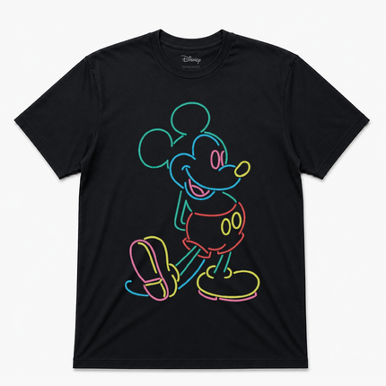 Disney Mickey Neon Short Sleeves T Shirt