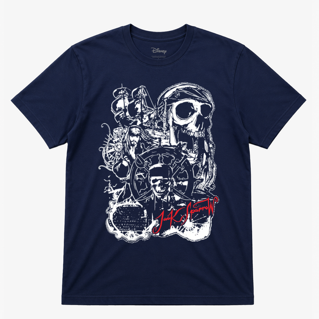 Disney Pirates Of The Caribbean Jack Sparro Short Sleeves T Shirt