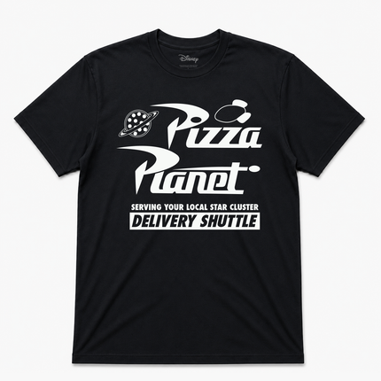 Disney Pizza Planet Delivery Shuttle Short Sleeves T Shirt Black