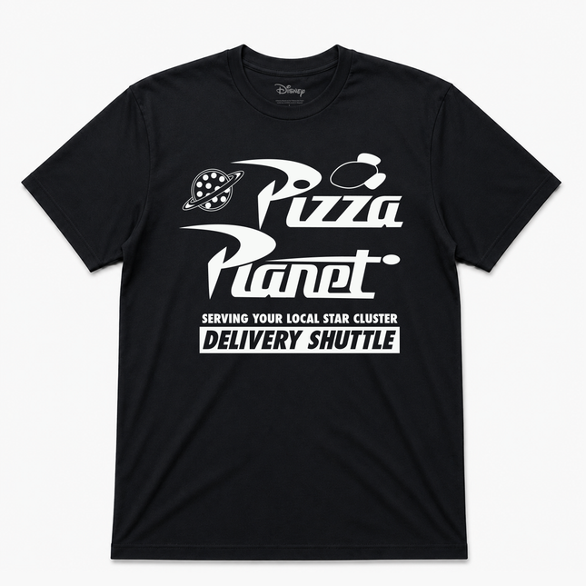 Disney Pizza Planet Delivery Shuttle Short Sleeves T Shirt Black