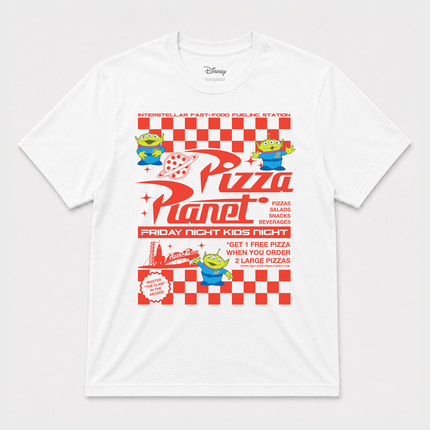 Disney Pizza Planet Flyer Short Sleeves T Shirt