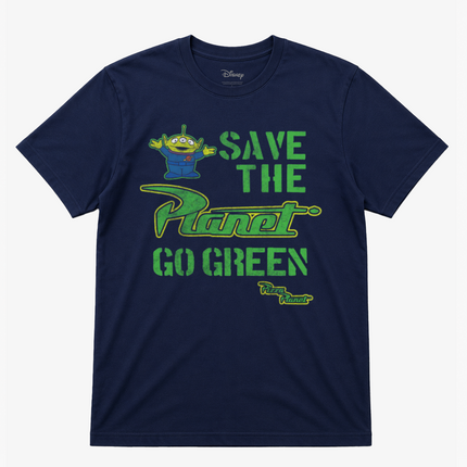 Disney Pizza Planet Save The Planet Short Sleeves T Shirt Navy