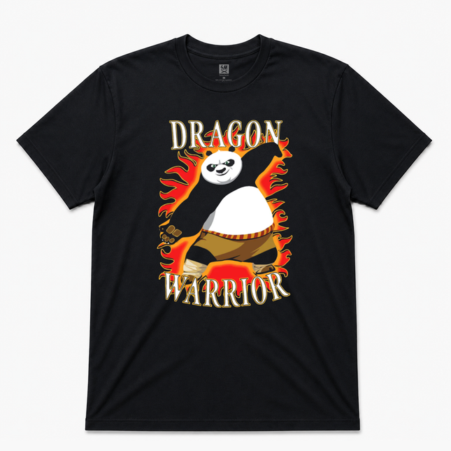 Dragon Warrior Graphic  T shirt Black