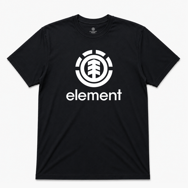 Element Skate Co Mens Front Logo T Shirt Black