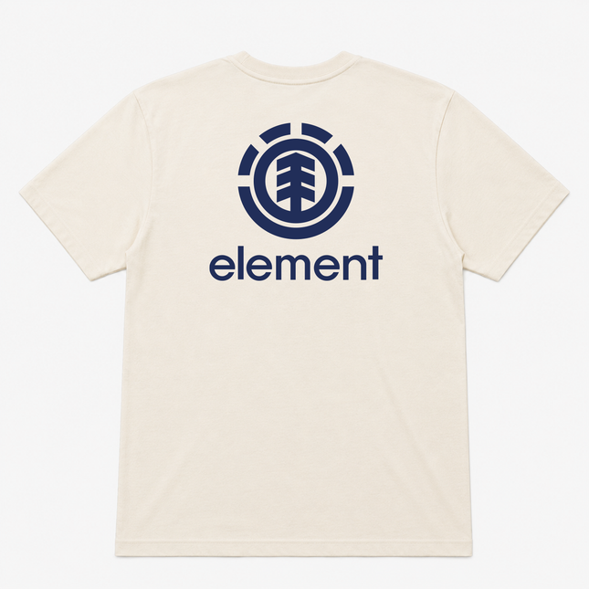 Element Skate Co Mens Logo T Shirt  Natural