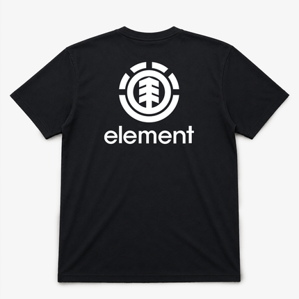 Element Skate Co Mens Pocket And Back Logo T Shirt Black