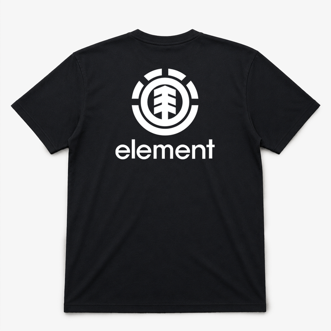 Element Skate Co Mens Pocket And Back Logo T Shirt Black