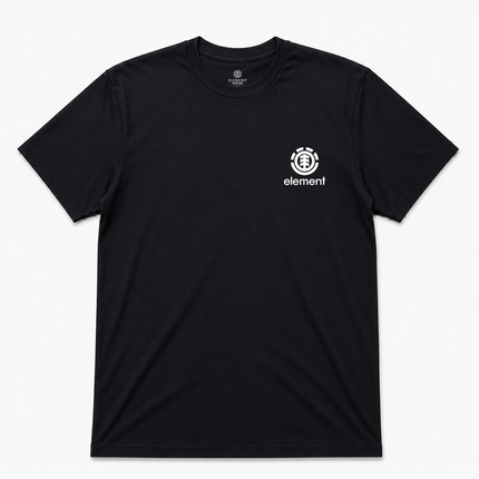 Element Skate Co Mens Pocket And Back Logo T Shirt Black